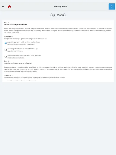 I-download ang OET Sample Tests – Review at AI Feedback para sa mga Nurse - Screenshot 22
