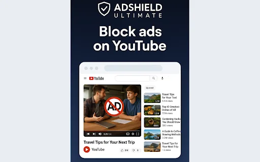 I-download ang AdShield: Pinakamahusay na Ad Blocker para sa YouTube - Screenshot 1