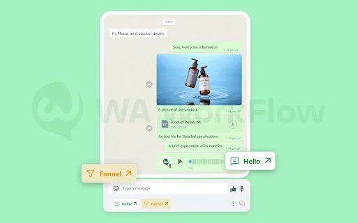 I-download ang WA WorkFlow para sa WhatsApp Web – Productivity Tool - Screenshot 5