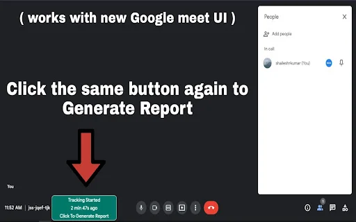 Meet Attendance Tracker: Pinakamahusay na Attendance Tool sa Google Meet - Screenshot 2