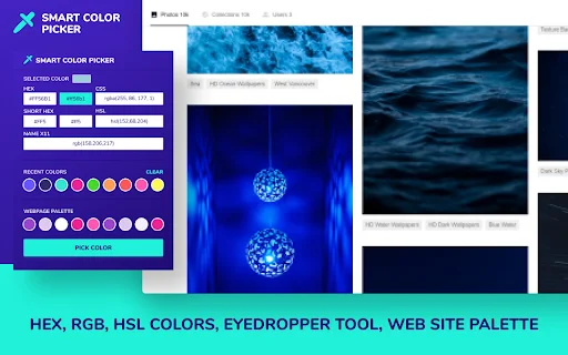 Smart Color Picker: Pinakamabilis na Color Tool para sa Browser - Screenshot 2