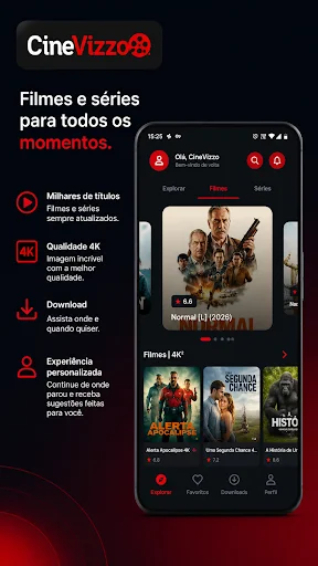 I-download ang CineVizzo App – Manood ng mga Pelikula at Serye - Screenshot 1
