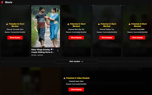 AiBlock for YouTube: I-filter ang AI Content sa Iyong Feed - Screenshot 2