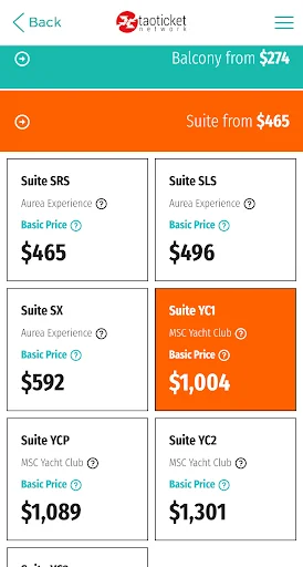 I-download ang Taoticket App – Pinakamahusay na Cruise Deals Online - Screenshot 5