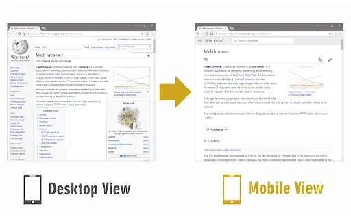 I-download ang Mobile View Switcher – Baguhin ang Website View - Screenshot 1