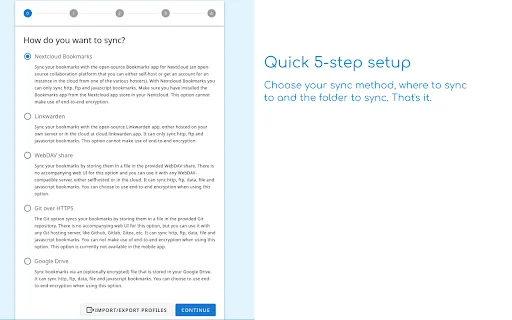 I-sync ang Iyong Bookmarks gamit ang Floccus – Ligtas at Mabilis - Screenshot 3
