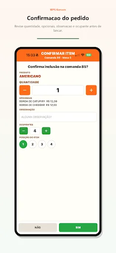 I-download ang WPS Garçom – Mabilis na Sistema para sa Restawran - Screenshot 5