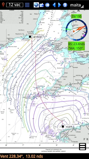 I-download ang qtVlm Navigation and Routing – Gabay sa Paglayag - Screenshot 5
