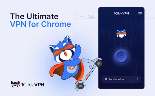 I-download ang 1ClickVPN para sa Chrome – Libre at Mabilis na VPN - Screenshot 1