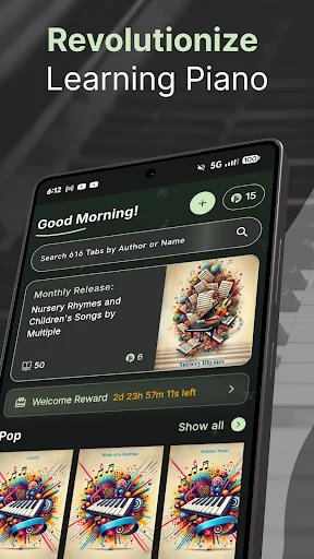 Download Piano Tab App – Matuto Mag-piano Gamit ang Color-Coded Tabs - Screenshot 1
