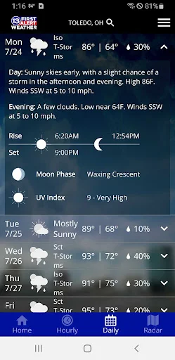 I-download ang 13abc First Alert Weather – Tumpak na Forecast - Screenshot 3