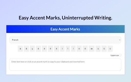 I-download ang Easy Accent Marks – Pinakamadaling Paraan sa Pagsulat - Screenshot 1