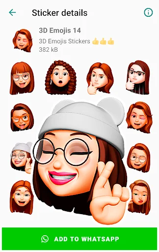 I-download ang Funny Emojis Stickers – Mga Cute na Sticker para sa WhatsApp - Screenshot 8