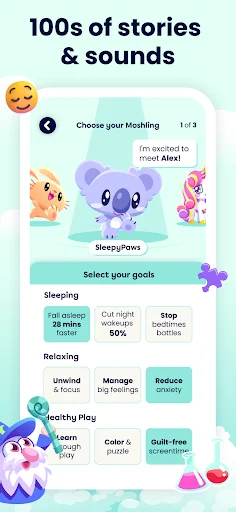 I-download ang Moshi Kids: Mga Kuwento, Musika, at Pampaantok - Screenshot 2