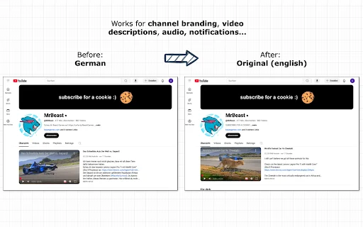 YouTube Anti Translate – Ibalik ang Orihinal na Video Titles - Screenshot 3