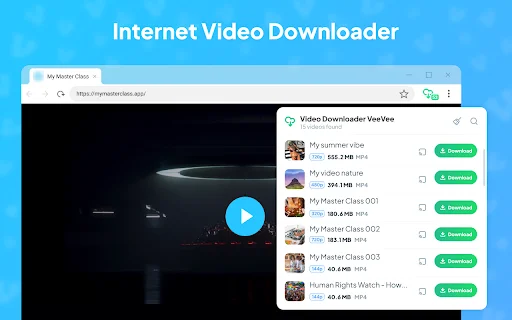 Video Downloader VeeVee – I-download ang Video nang Libre at Mabilis - Screenshot 1