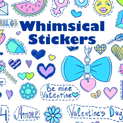 Download Whimsical Stickers Theme – Cute Colorful Design Free
