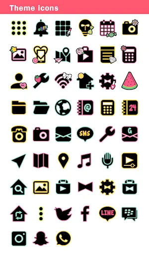 I-download ang Cute Expressions Theme +HOME – Gawing Kawaii ang Screen - Screenshot 8