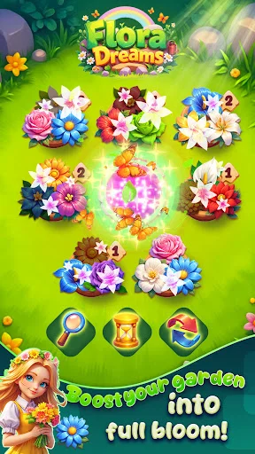 I-download ang Flora Dreams – Pag-aayos ng Bulaklak at Puzzle Game - Screenshot 3