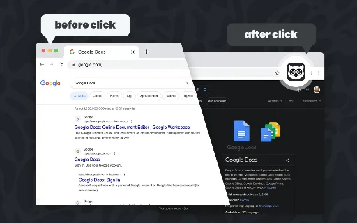 Dark Theme – Dark Reader para sa Chrome: I-activate ang Dark Mode - Screenshot 1
